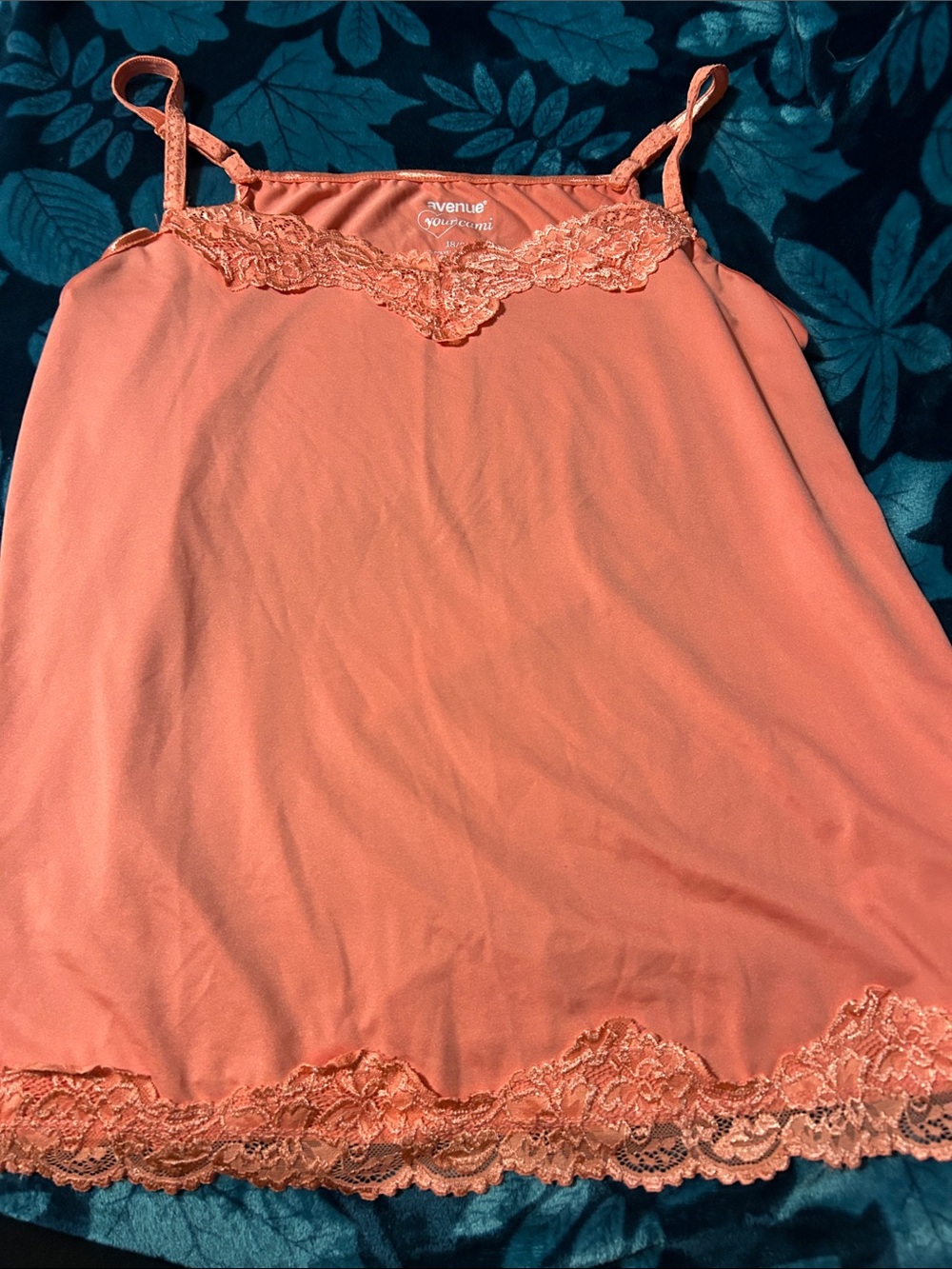 Avenue Coral Lace-Trim Camisole